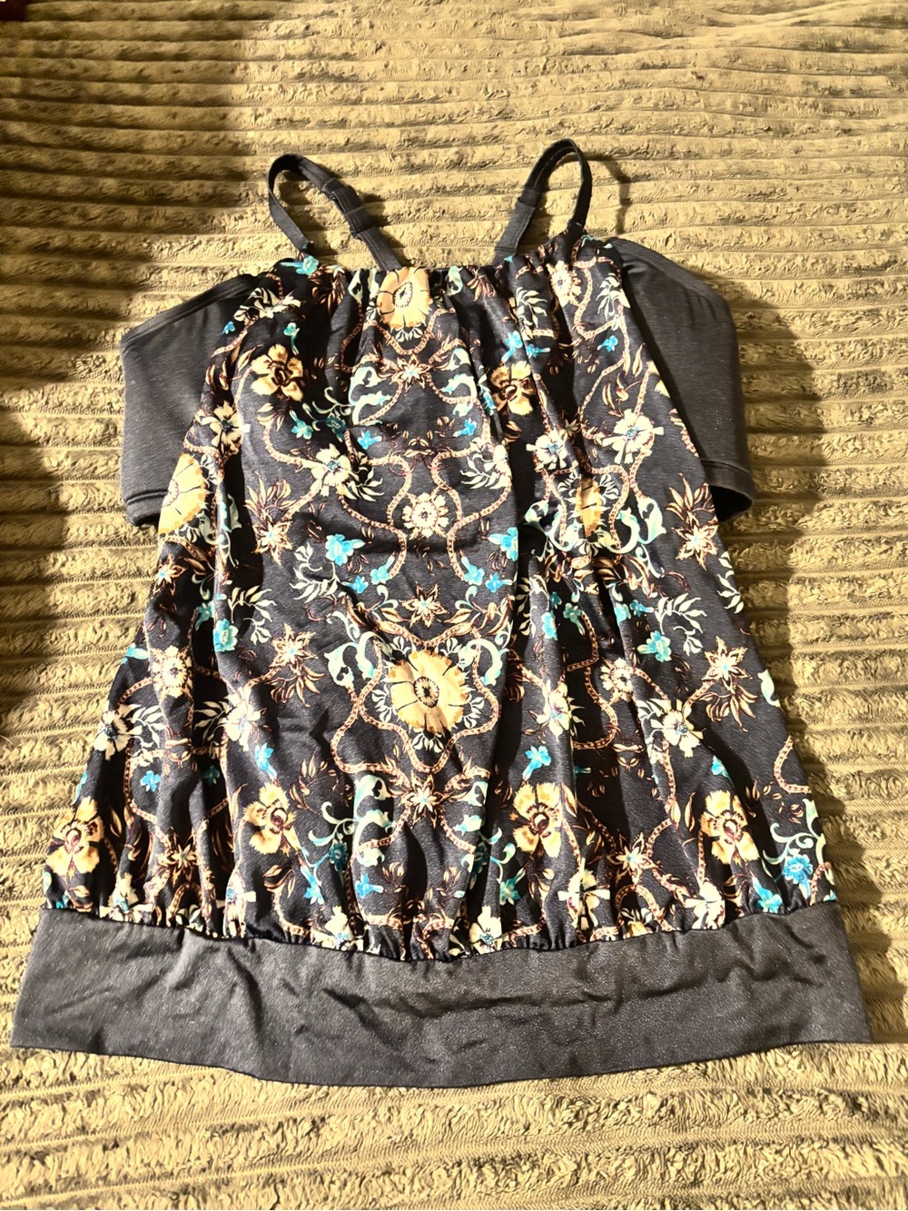 Swim by Cacique plus sized tankini/2 piece bathing suit with built in bra